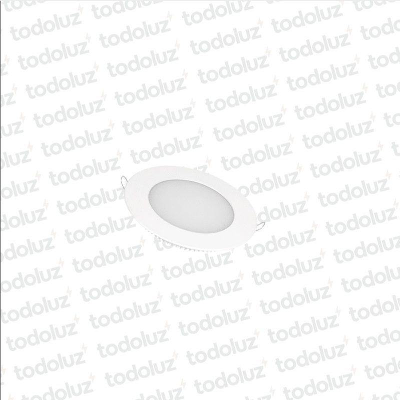 Panel Led Redondo p/ Embutir 6W Luz Fria 6500°k Taschibra