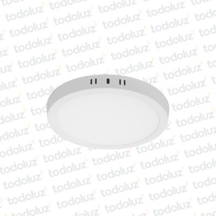 Panel Led Redondo p/ Adosar 24W Luz Fria 6500°k Taschibra
