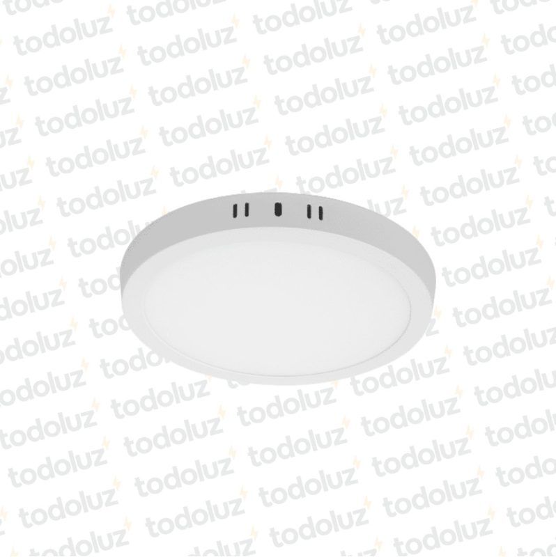 Panel Led Redondo p/ Adosar 24W Luz Fria 6500°k Taschibra