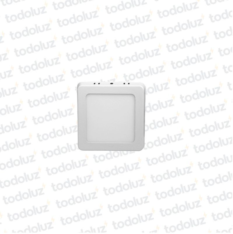 Panel Led Cuadrado p/ Adosar 6W Luz Fria 6500°k Taschibra