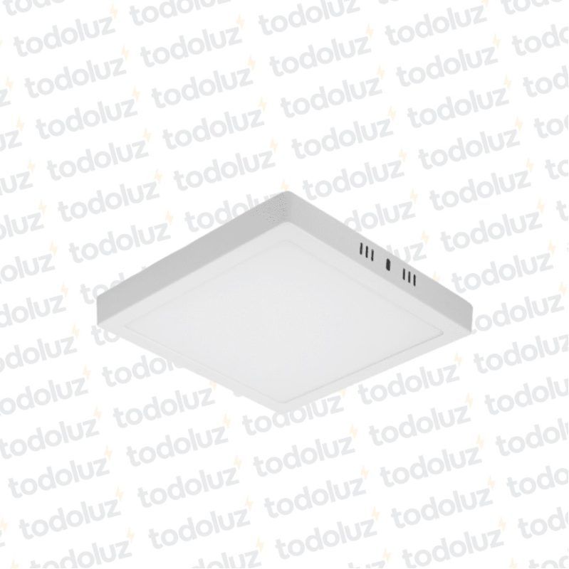 Panel Led Cuadrado p/ Adosar 18W Luz Fria 6500°k Taschibra