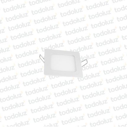 Panel Led Cuadrado p/ Embutir 6W Luz Calida 3000°k Taschibra
