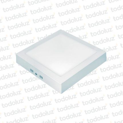 Panel Led Cuadrado p/ Adosar 24W Luz Calida 3000°k Taschibra