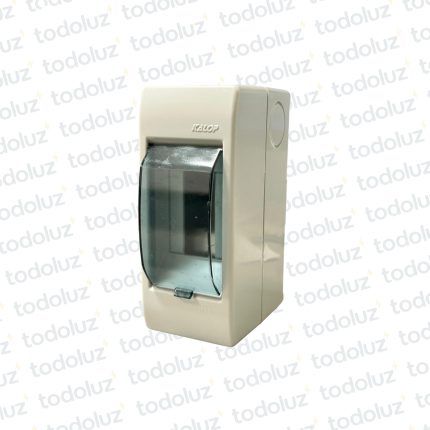 Tablero Exterior Plastico Din 2 Modulos c/ Tapa Fume Kalop