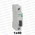 Interruptor Termomagnetico Sist. Din 1P 40A 6ka C EZ9 Schneider