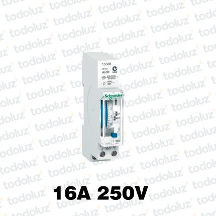 Interruptor Horario Analogico Sist. Din 16A 250Vac c/ Reserva Schneider