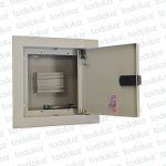 Tablero Embutir Metal Din 3 Modulos c/ Borne Neutro Beige Cominsa