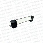 Spot Lineal Difuso Negro p/ Riel 10W 204mm 700lm Luz Calida 3000°k 220Vac