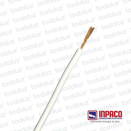 Cable Multifilar 1mm² Blanco 750V Antillama (x.1Metro) Inpaco