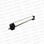 Spot Lineal Difuso Negro p/ Riel 20W 337mm 1400lm Luz Calida 3000°k 220Vac