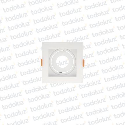 Spot Embutir Modular Cuadrado y Recuadro Blanco Movil MR16 1*GU10