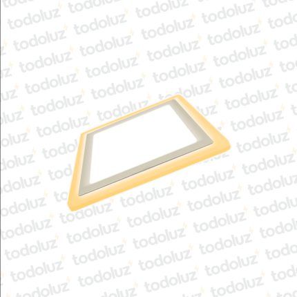 Panel Led Cuadrado p/ Embutir Dual 18W Luz Fria 6500°k + Borde 6W Luz Calida 3000°k Taschibra