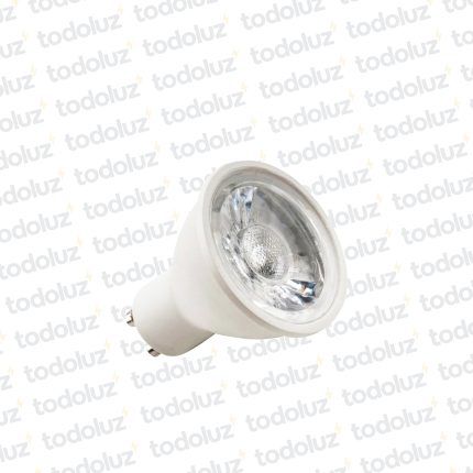 Lamp. Dicroica Led MR16 7W GU10 Dimerizable Luz Calida 3000°k 220Vac