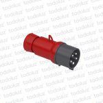 Ficha Macho Industrial 6H 3x32A+T+N (5 Pin) IP44 380-415V Rojo Schneider