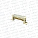 Bornera de Distribucion 1P x 8 Bornes c/ Tapa/Soporte a Tornillo