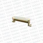 Bornera de Distribucion 1P x 12 Bornes c/ Tapa/Soporte a Tornillo