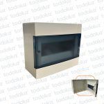 Tablero Exterior Plastico Din 9 Modulos c/ Tapa Fume Eletromar