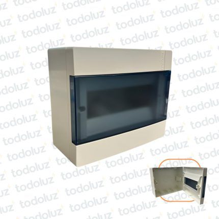 Tablero Exterior Plastico Din 9 Modulos c/ Tapa Fume Eletromar