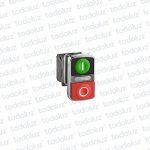 Pulsador Doble Marcha/Parada Emb. p/ 22mm c/ Iluminacion 1NO+1NC IP66 Linea Premium Schneider