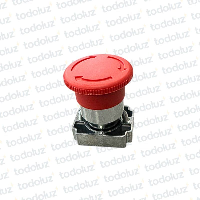 Cabezal Pulsador de Emergencia 22mm c/ Traba 1/4 Vuelta