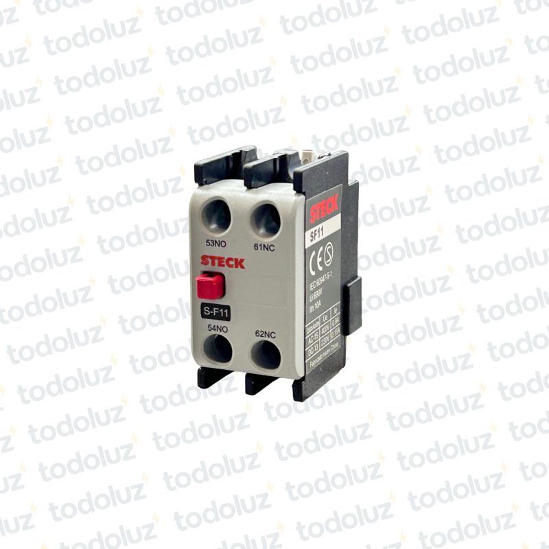 Contacto Auxiliar Frontal 1NO+1NC p/ Contactor Steck