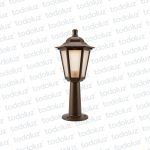 Poste p/ Jardin Marron 44cm c/ 6 Caras Satinados 1*E27 (58.037)
