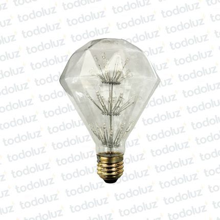 Lamp. Led Filamento Estrella D95 Transparente 3W 2200°k E27 220V