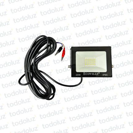 Proyector Multiled 20W Luz Fria 6500°k (c/ Cable 5mts) 12/24Vdc