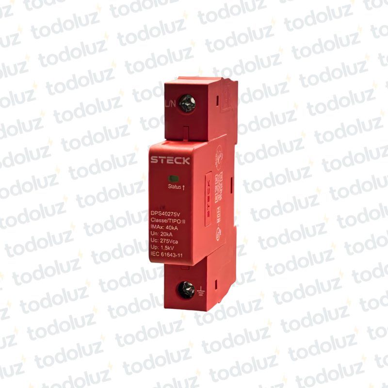 Descargador de Sobretension 1P 40kA 275V Din Steck