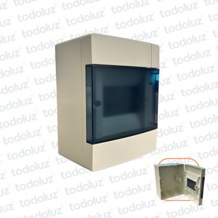 Tablero Exterior Plastico Din 5 Modulos c/ Tapa Fume Eletromar