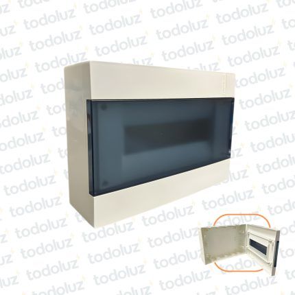 Tablero Exterior Plastico Din 12 Modulos c/ Tapa Fume Eletromar