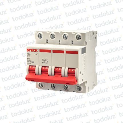 Interruptor Termomagnetico Sist. Din 4P 50A 6ka C Steck