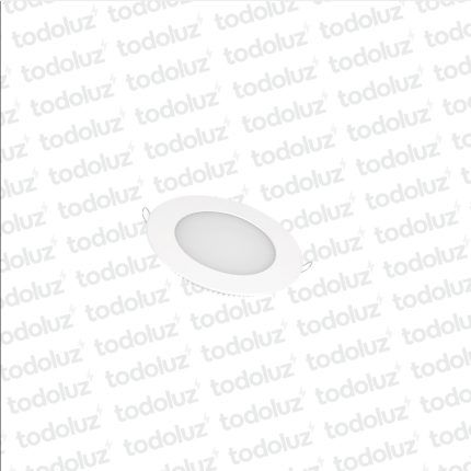 Panel Led Redondo p/ Embutir 6W Luz Neutra 4000°k Taschibra
