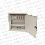 Tablero Embutir Metal Din 18 Modulos c/ Distribucion RST+N+T 125A Beige Cominsa