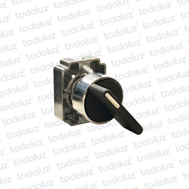 Cabezal de Selector 2 Posiciones Borde Metal Palanca Larga 22mm Steck