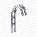 Curva Vertical Int/Ext p/ Bandeja Portacable Escalera 100x60mm Chapa n° L#18/C#20 Cominsa