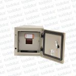 Tablero Exterior Metal Din 3 Modulos c/ Borne Neutro Beige Cominsa