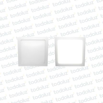 Panel Led Cuadrado p/ Embutir 24W Luz Neutra 4000°k Taschibra