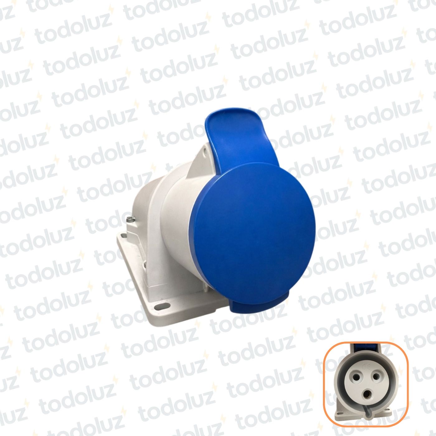028a2a5a-5fb1-4bd0-ae9e-4d6d49f14537-9120.jpg Tomacte. Adosar Industrial 6H 2x32A+T (3 Pin) IP44 200-250V Azul Schneider