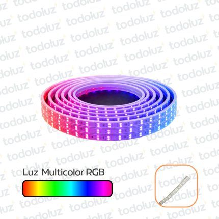 Manguera Led 17mm Luz Multicolor RGB (120chip*50x50)(Pin 12mm) 220Vdc (x.1Metro)