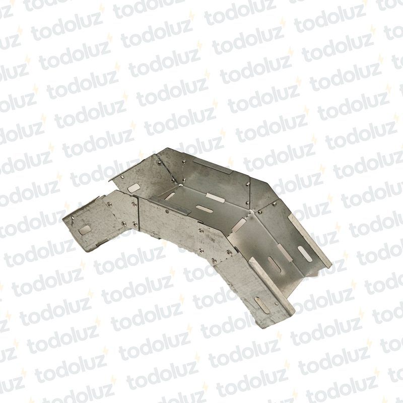 Curva Vertical Externa p/ Bandeja Portacable T. Ranurado 100x50mm Cominsa