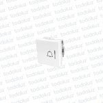 Mod. Pulsador 36mm (1.1/2mod) Timbre 10A 250V Blanco Ek