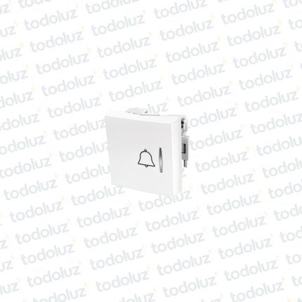 Mod. Pulsador 36mm (1.1/2mod) Timbre 10A 250V Blanco Ek