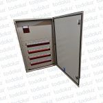 Tablero Exterior Metal Din 100 Modulos c/ Distribucion RST+N+T 250A Beige Cominsa