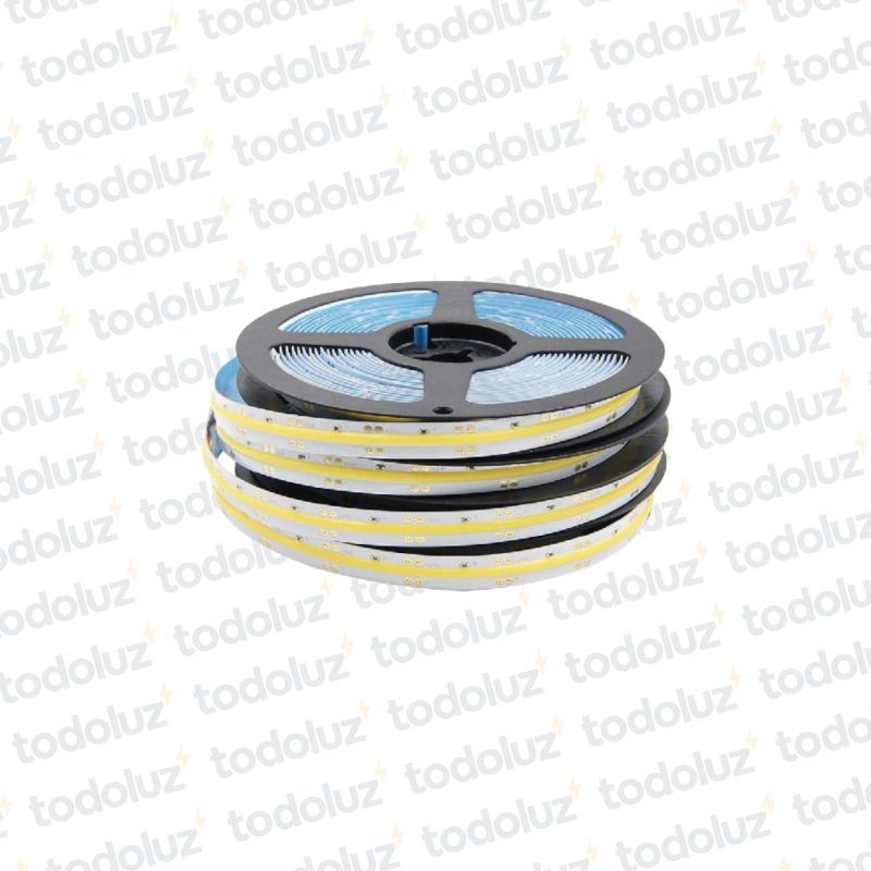 Cinta Led 8mm COB Luz Calida (COB) 12W/m 12Vdc (x.Rollo/5mts)