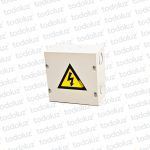 Caja de Paso Ext Metal 200x200x100mm Blanco c/ Tapa Cominsa
