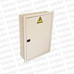 Tablero Embutir Metal Din 24 Modulos c/ Distribucion RST+N+T 63A Beige Cominsa