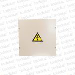 Caja de Paso Ext Metal 150x150x80mm Beige c/ Tapa Cominsa