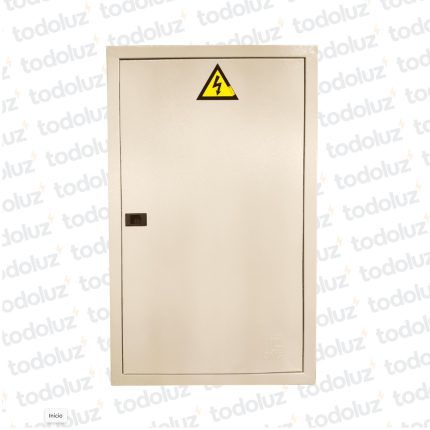 Tablero Embutir Metal Din 36 Modulos c/ Distribucion RST+N+T 125A Beige Cominsa