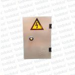 Gabinete Ext Metal 350x250x150mm Beige c/ Placa de Montaje Cominsa